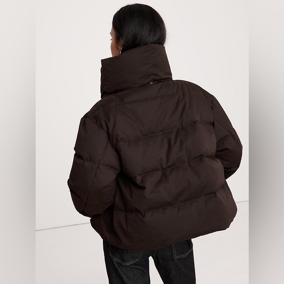 Banana Republic Jackets & Blazers - Banana Republic Short Puffer Coat, Chocolate Ganache Brown
